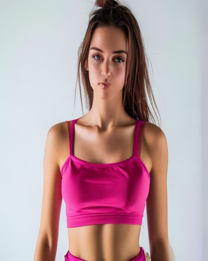 Cropped Rosa Gatha