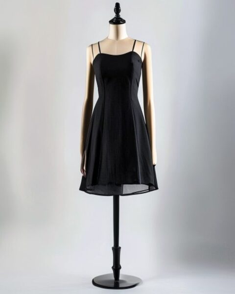 Vestido Midi Preto Power