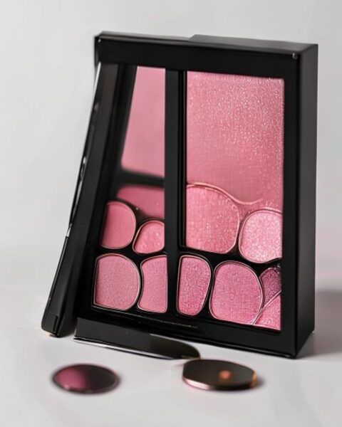 Paleta de Sombras Glitter Pink 12 cores